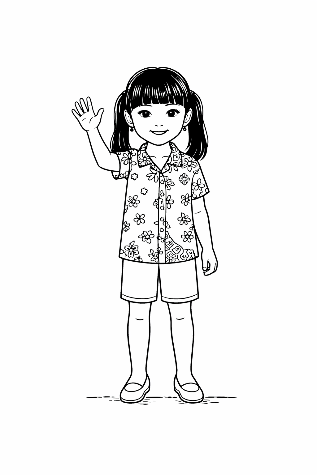 Inside page 1 of the Magical Adventure personalised colouring book