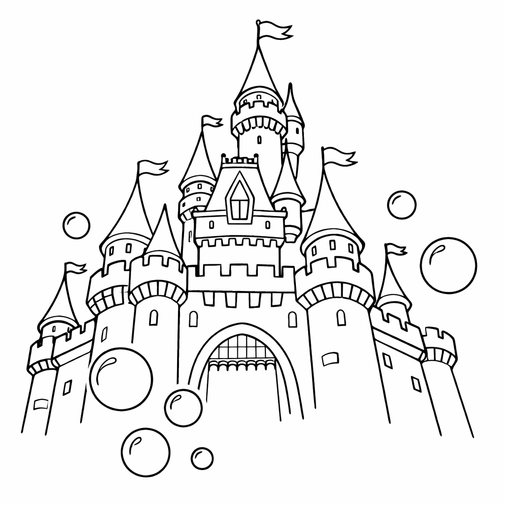 Inside page 5 of the Magical Adventure personalised colouring book