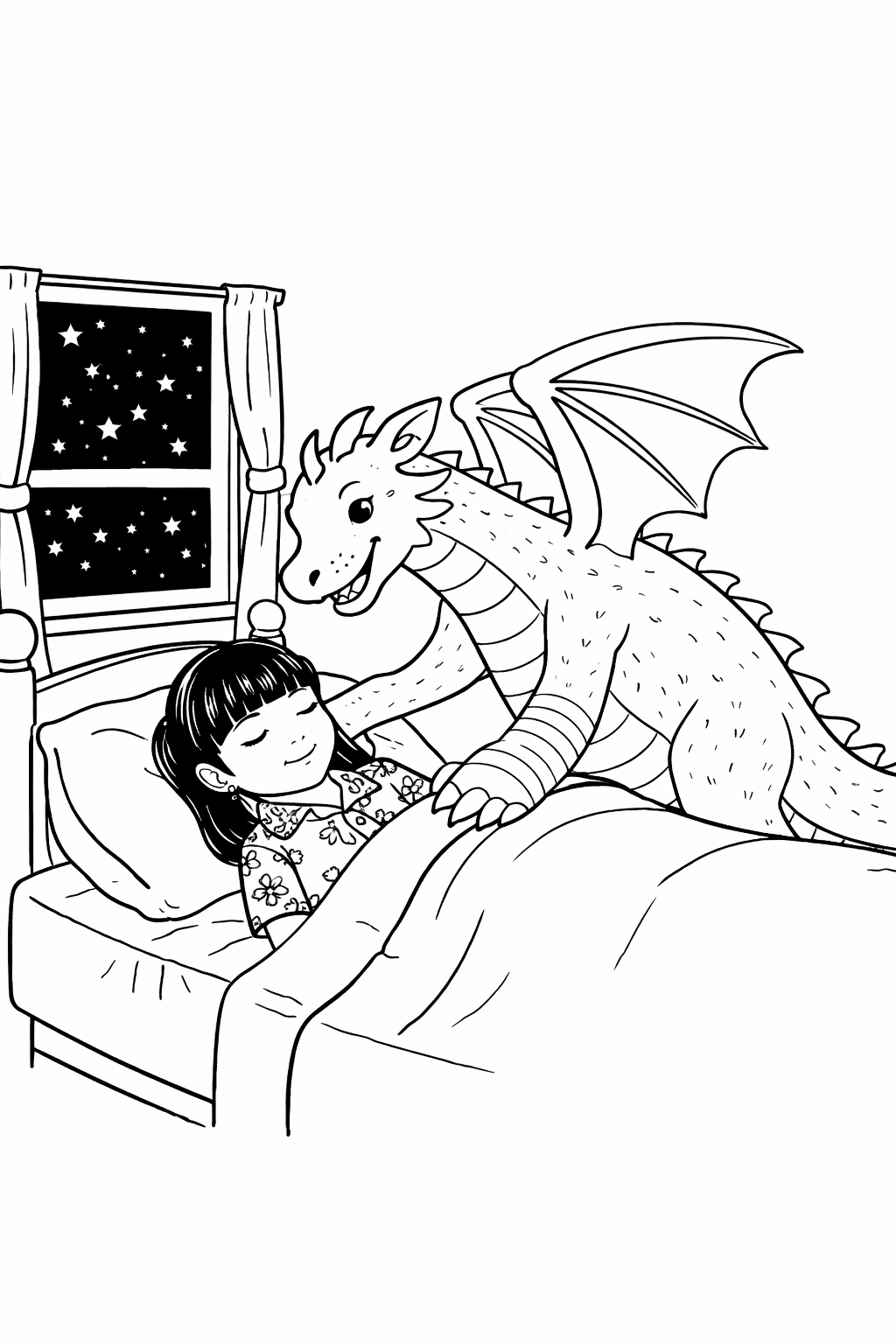 Inside page 19 of the Magical Adventure personalised colouring book