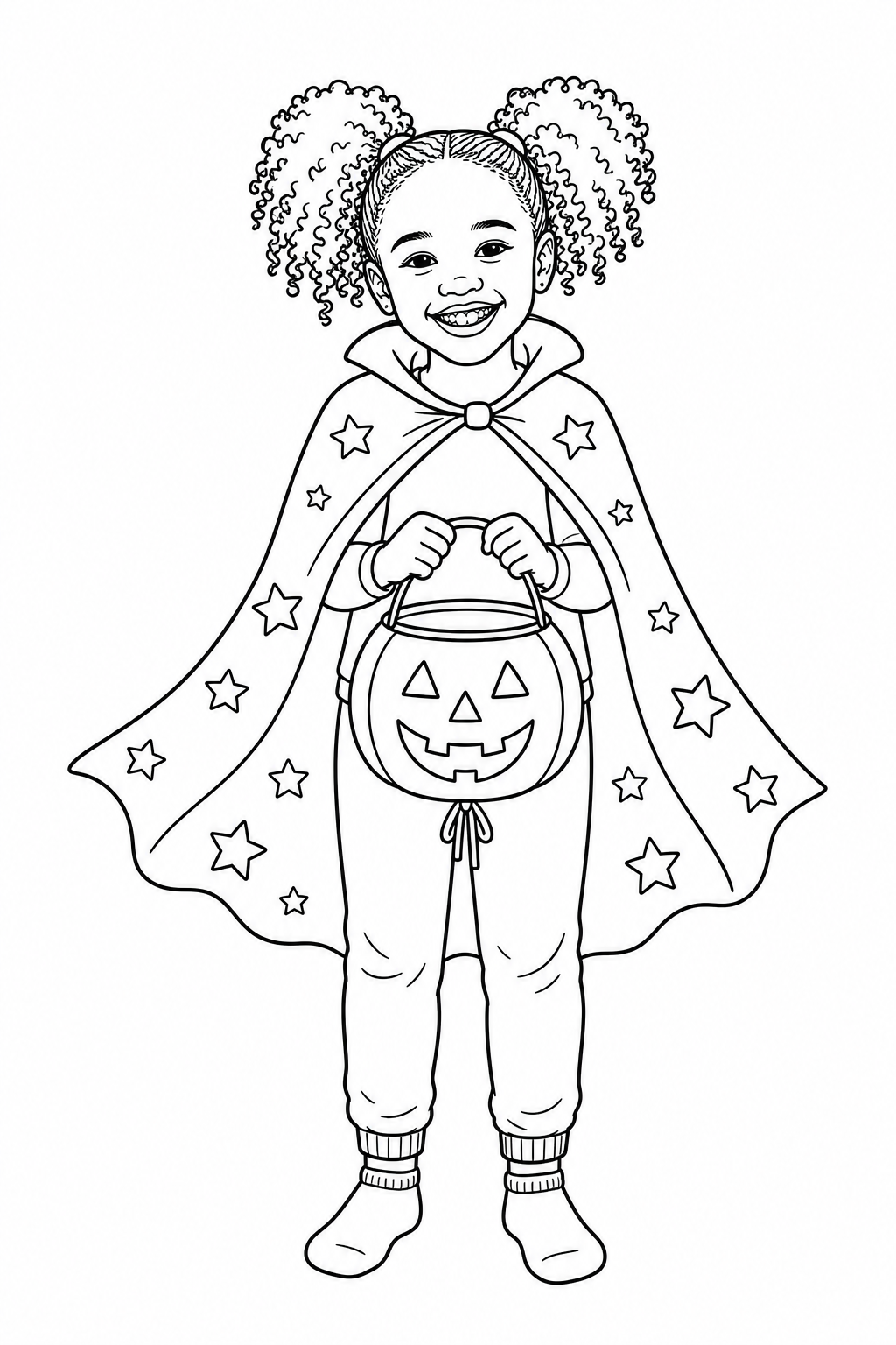Inside page 2 of the The Lost Boo personalised colouring book