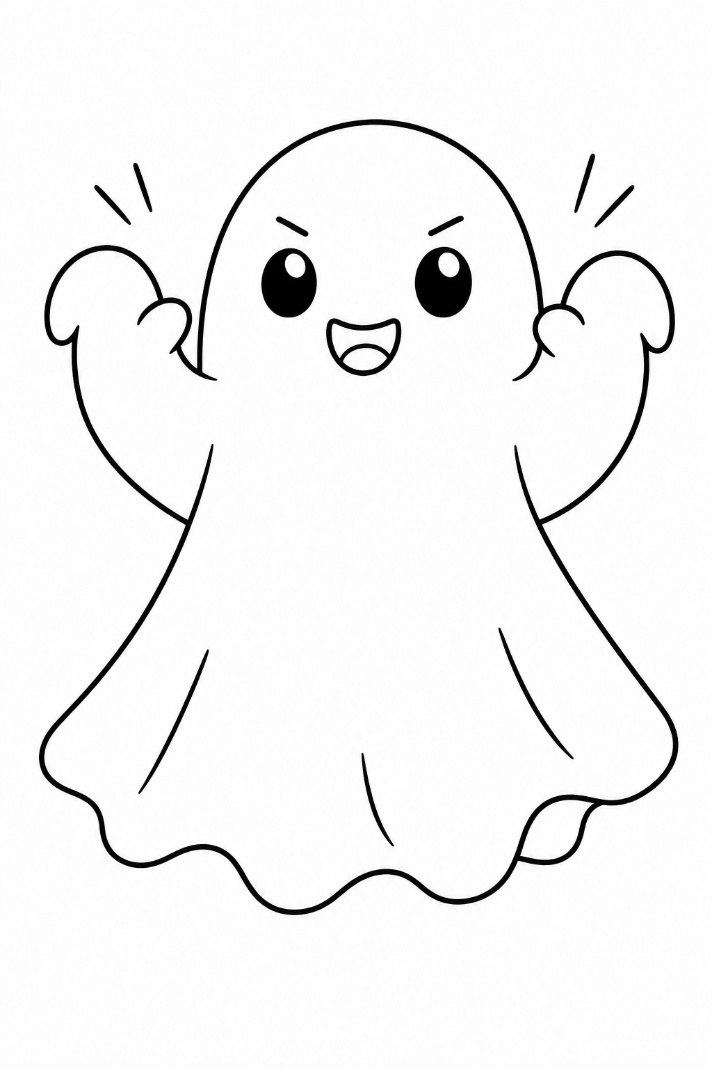 Inside page 3 of the The Lost Boo personalised colouring book
