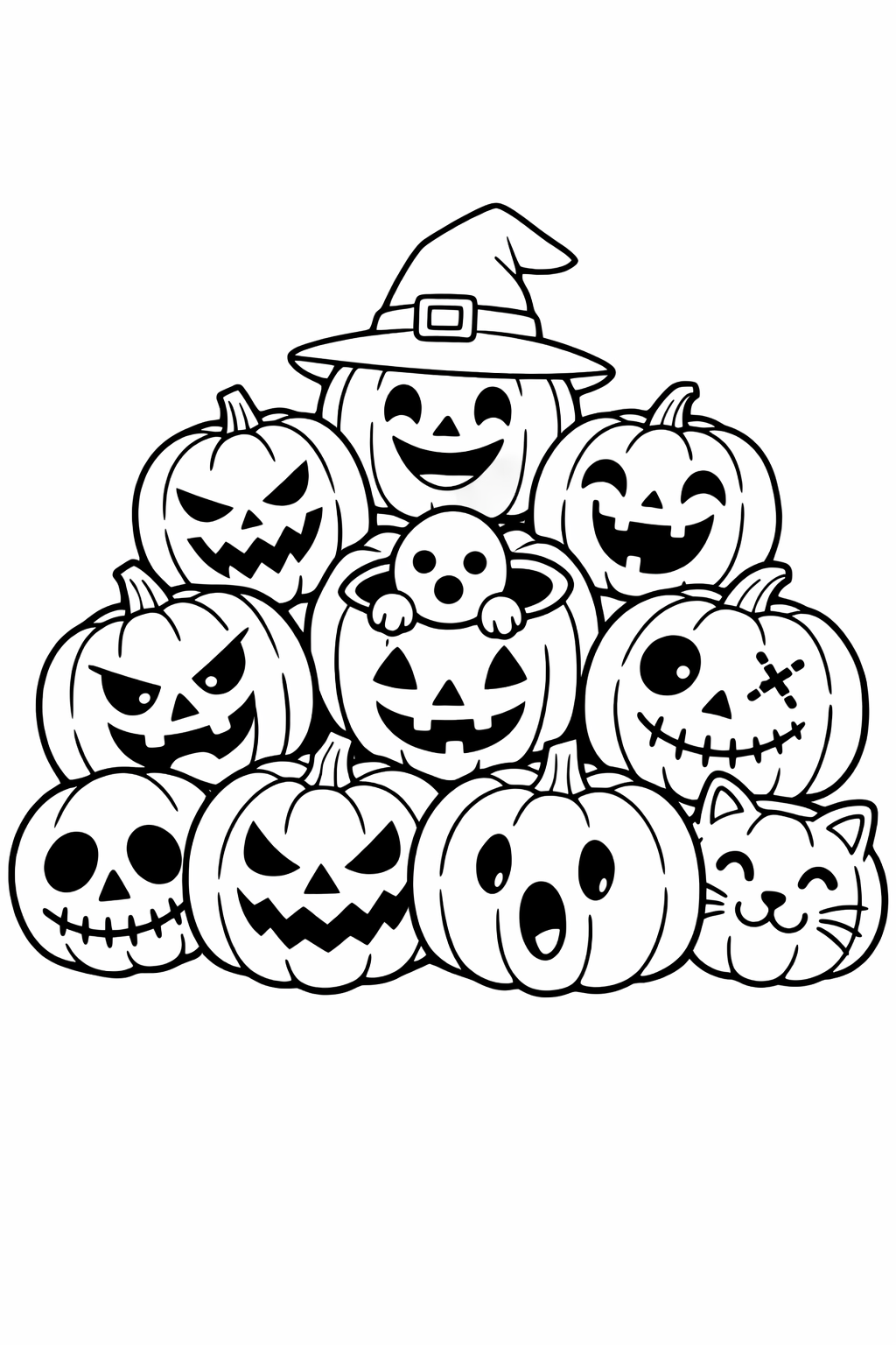 Inside page 8 of the The Lost Boo personalised colouring book