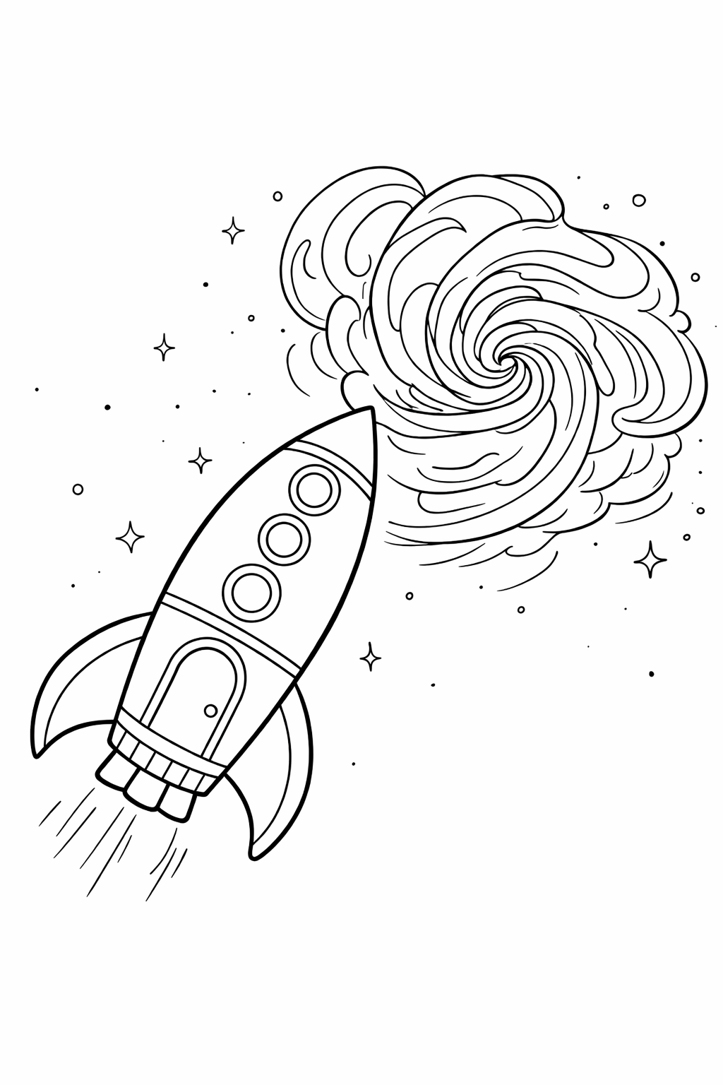 Inside page 12 of the Space Rescue personalised colouring book