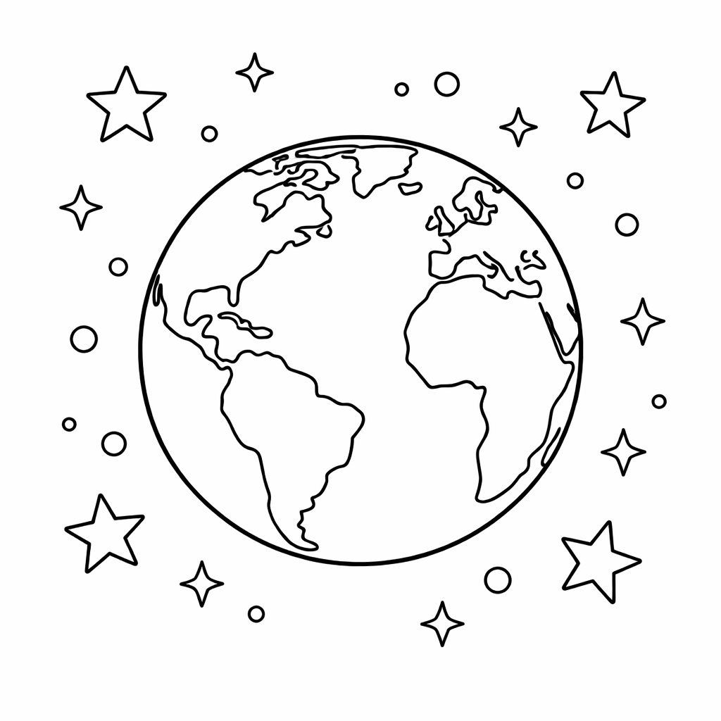 Inside page 19 of the Space Rescue personalised colouring book